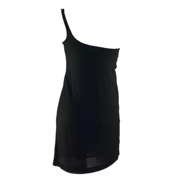 GUCCI S/S 1998 Vintage Tom Ford for Gucci Black One Shoulder G Logo Buckle Dress - Picture 4 of 8